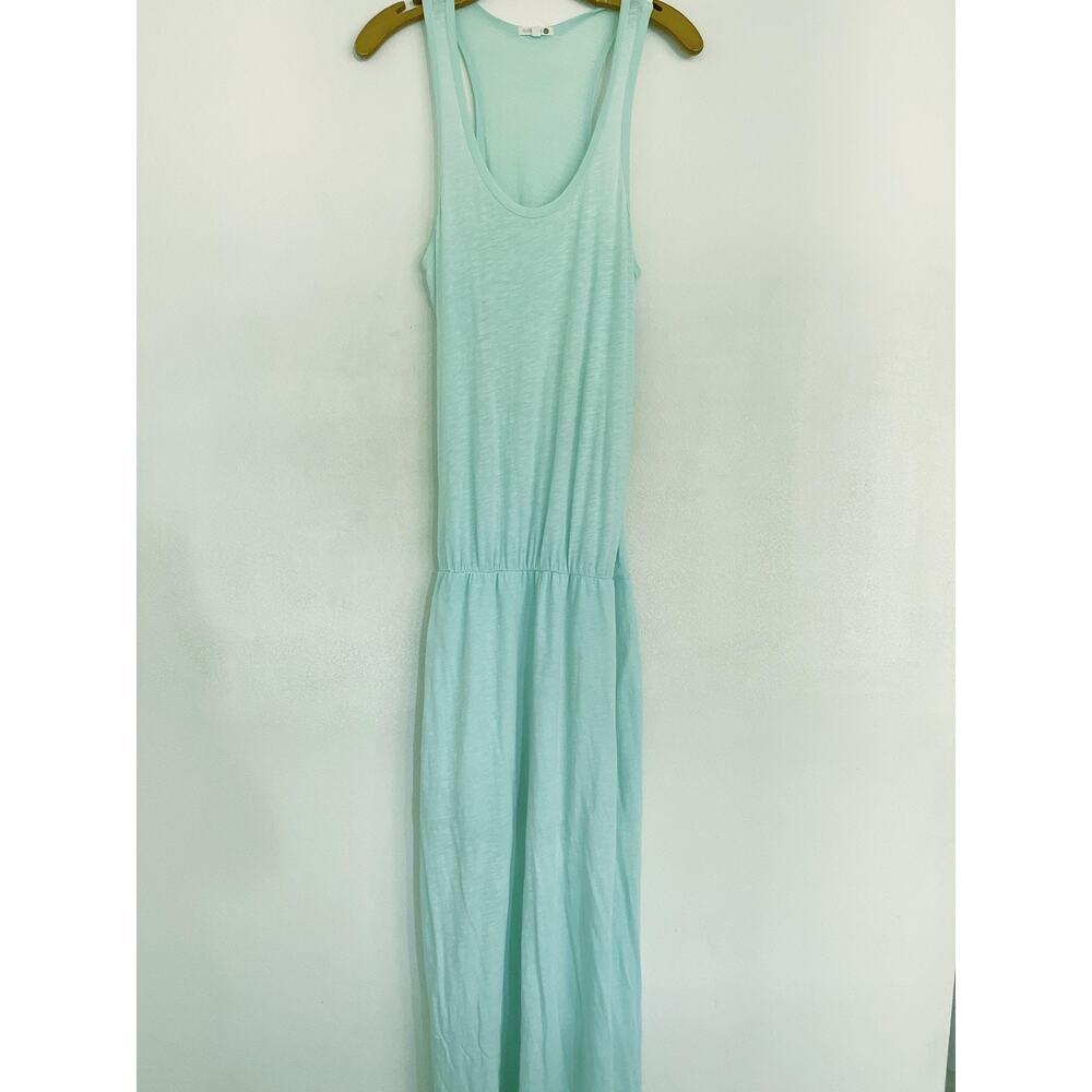 Sundry Dress Womens 1 Green Tank Maxi Racerback Jersey Casual Sundress